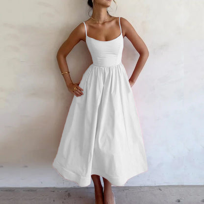 Robe à Bretelles Femme – Style Doux et Sexy