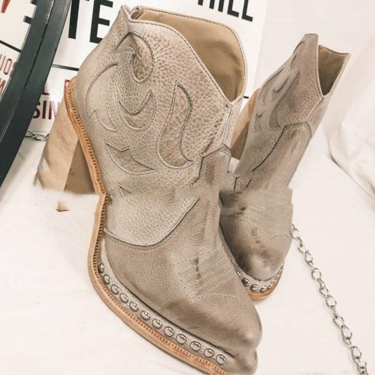 bottes Automne-Hiver 21 Ans Style Européen et Américain