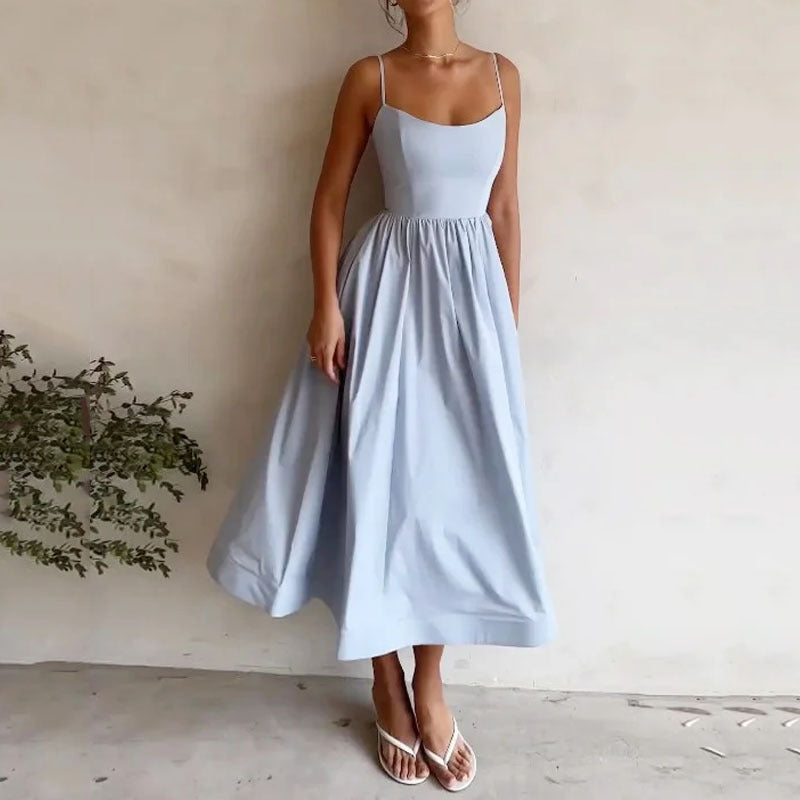 Robe à Bretelles Femme – Style Doux et Sexy