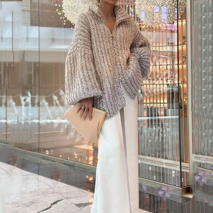 Manteau Chic Western à Sequins et Tricot