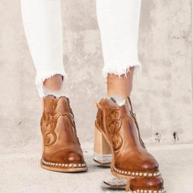 bottes Automne-Hiver 21 Ans Style Européen et Américain