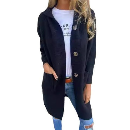Cardigan Mi-Long Léger pour Femme – Gris Clair